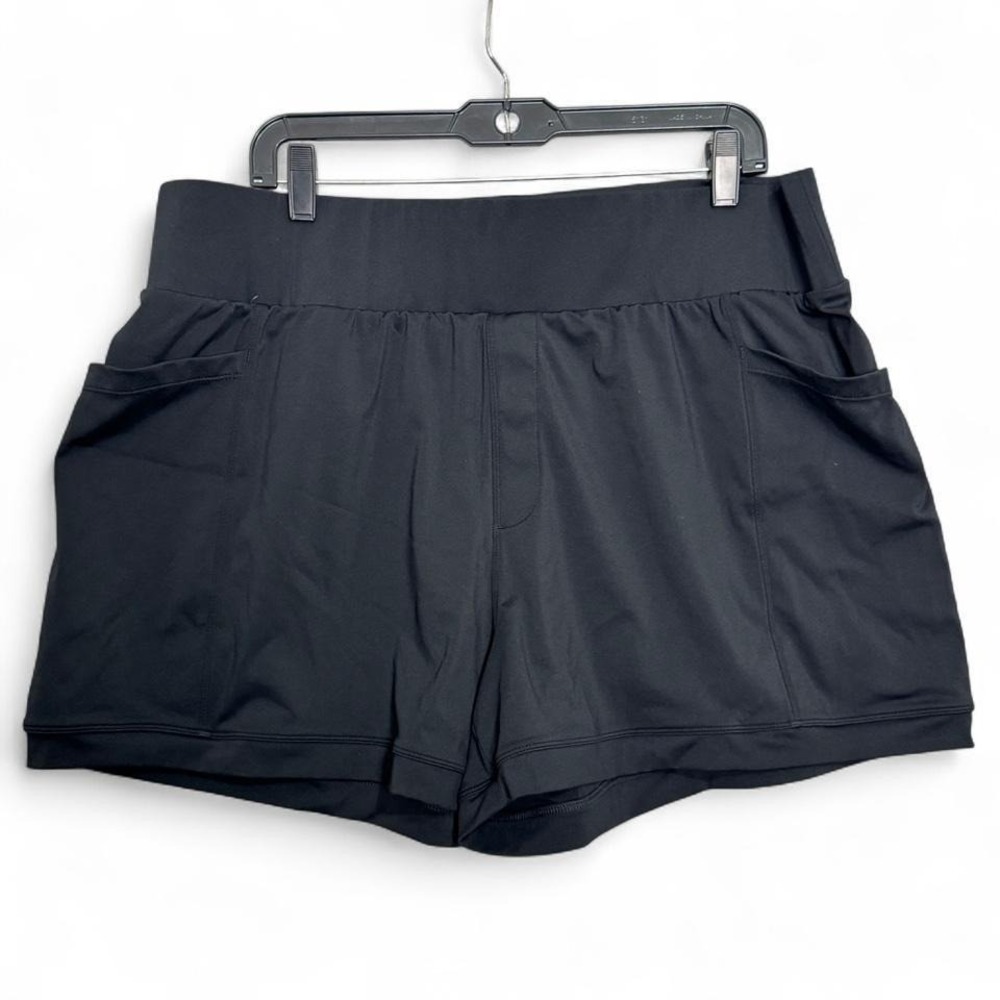 Baleaf Athletic Running Shorts Womens Sz 2XL‎ Black 4" Inseam Activewear Casual